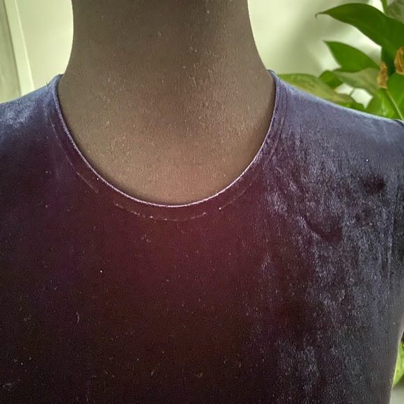 Marian & Maral navy blue velvet dress S NWOT - Picture 2 of 4